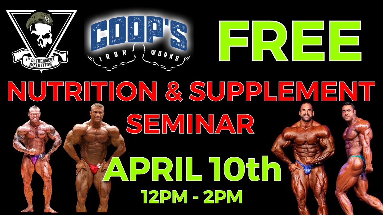 NUTRITION & SUPPLEMENT SEMINAR